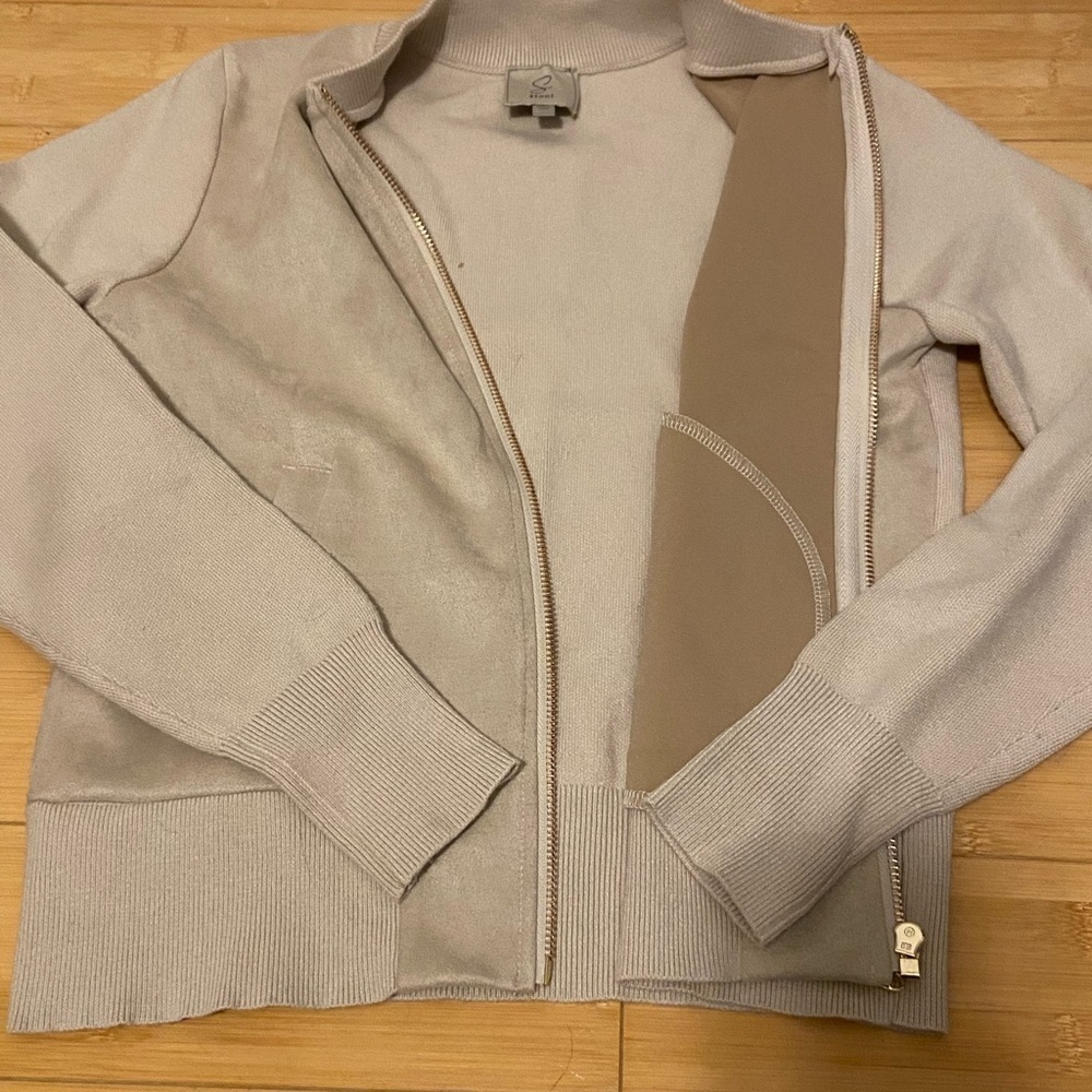Sioni Women’s Faux Suede/Knit Bomber Jacket X-Small - Picture 7 of 8